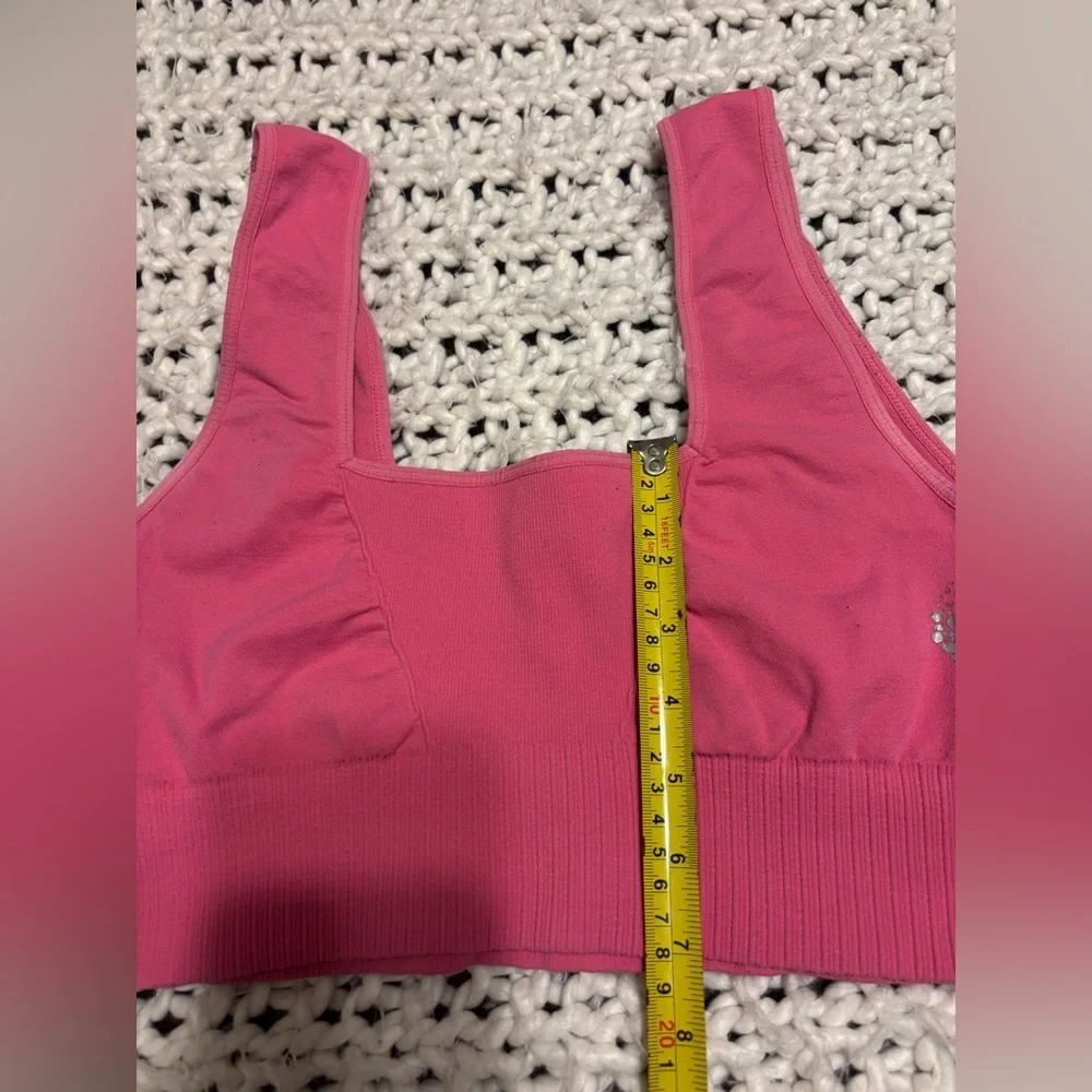 Free People Movement Square Neck Good Karma In Pink